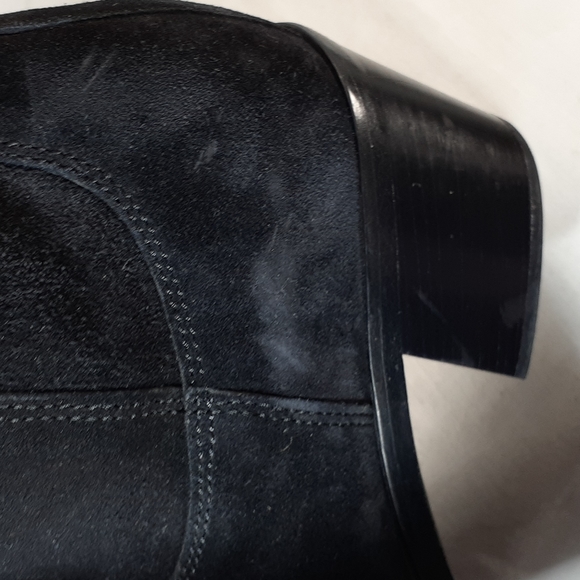 Prada black suede leather heeled boots size 37 size 7 - Picture 7 of 13
